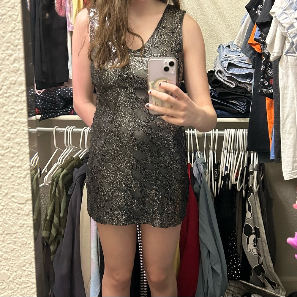 Express sequin dress